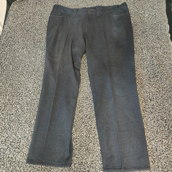 Vince Camuto Dark Blue Dress Pants 40 X 30 Pleated Soft Stretch Light Weight Men - Picture 1 of 5